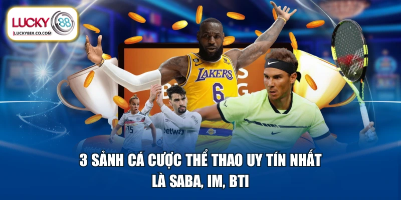 3 sảnh cá cược thể thao uy tín nhất là SABA, IM, BTI
